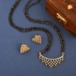 Eternal Radiance Mangalsutra with Chain with Earrings - Image 3