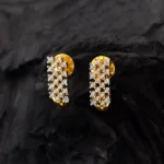 Regal Glint Gold Plated Earrings - Image 4