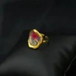 Anti-Tarnish PetalGlow Handcrafted Gold Plated Adjustable Ring - Image 4