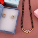 Gleaming Unity Mangalsutra Set with Chain with Earrings