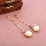 Sunlit Pearl Rose Gold Drops - Image 3