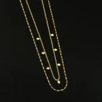 Anti-Tarnish Royal Flicker Gold Necklace - Image 5