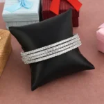 Single Line Zircon Bangles Pack of 4 - Image 3