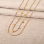 Anti-Tarnish Royal Flicker Gold Necklace - Image 6